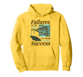 Failures Stairs Climb To Success Hoodie - Minimalist Print for Adults - T-Shirt, Sweatshirt, Hoodie