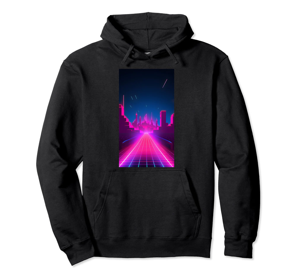 Retrowave Street 80S Vaporwave Synthwave Hoodie - Minimalist Print Unisex - T-Shirt, Sweatshirt, Hoodie