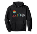 Quad Evolution Heartbeat Motorcycle Hoodie - Custom Art Print Men Women - T-Shirt, Sweatshirt, Hoodie