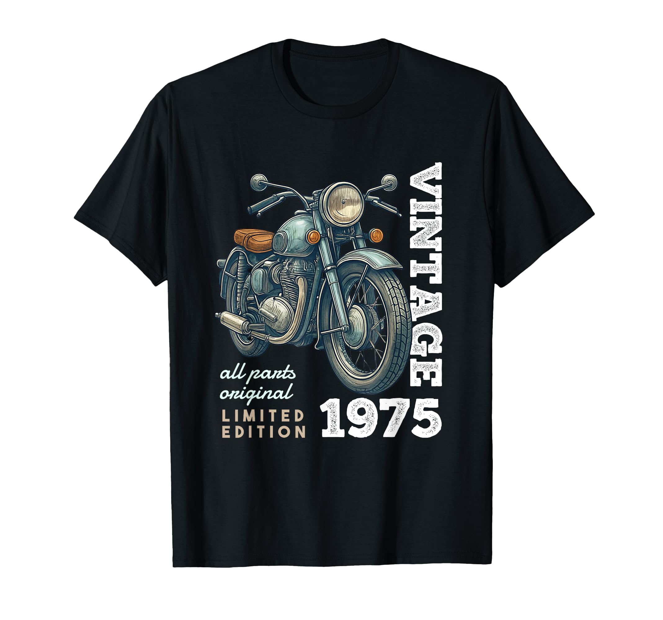 1975 50 Years Old Motorcycle 50Th Birthday T-Shirt - Novelty Apparel Unisex - T-Shirt, Sweatshirt, Hoodie