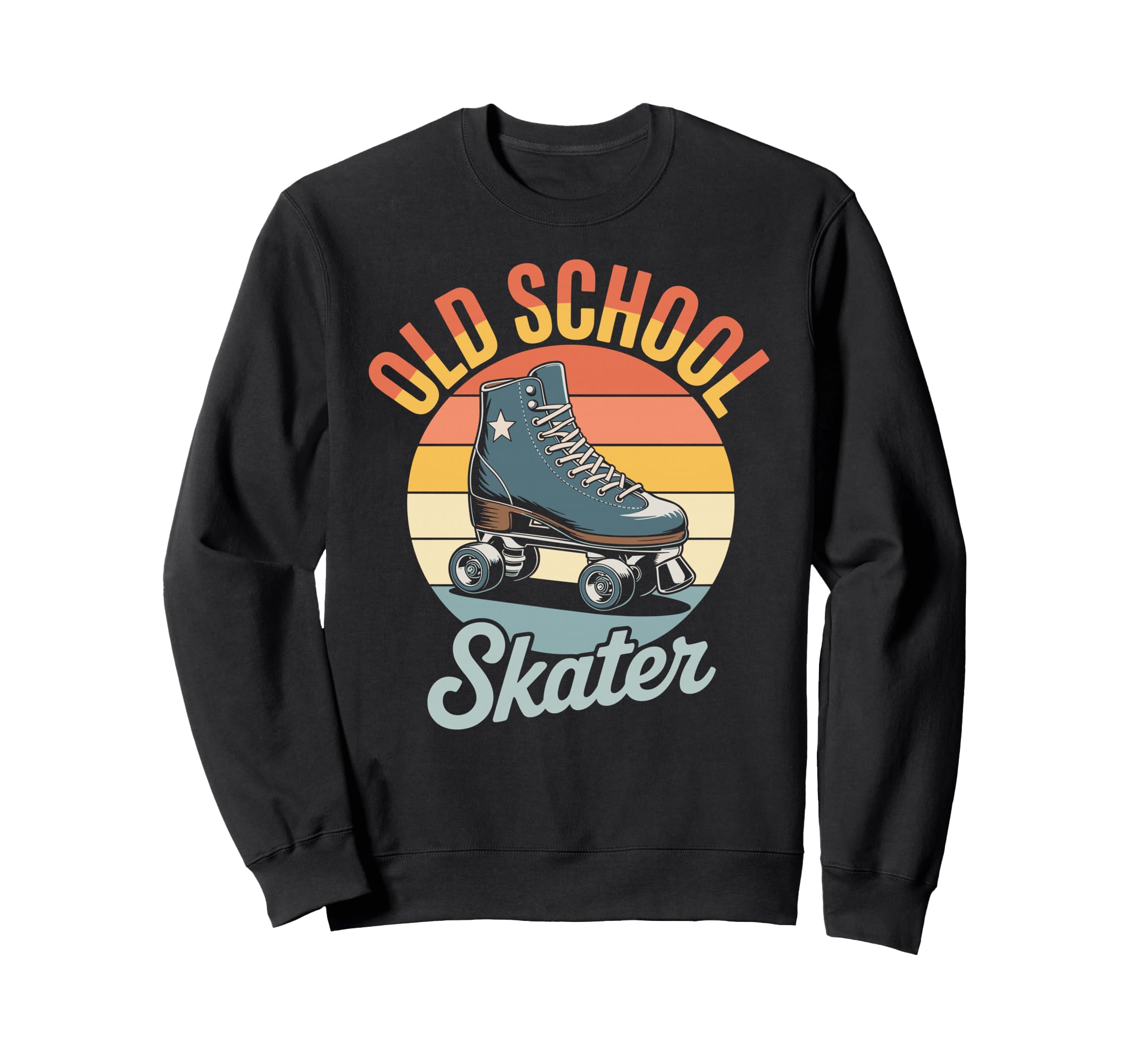 Oldschool Skater Roller Derby Skating Sweatshirt - Graphic Print Unisex - T-Shirt, Sweatshirt, Hoodie