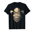 Frog Wearing Cowboy Hat Bandana T-Shirt - Aesthetic Graphic Men Women - T-Shirt, Sweatshirt, Hoodie