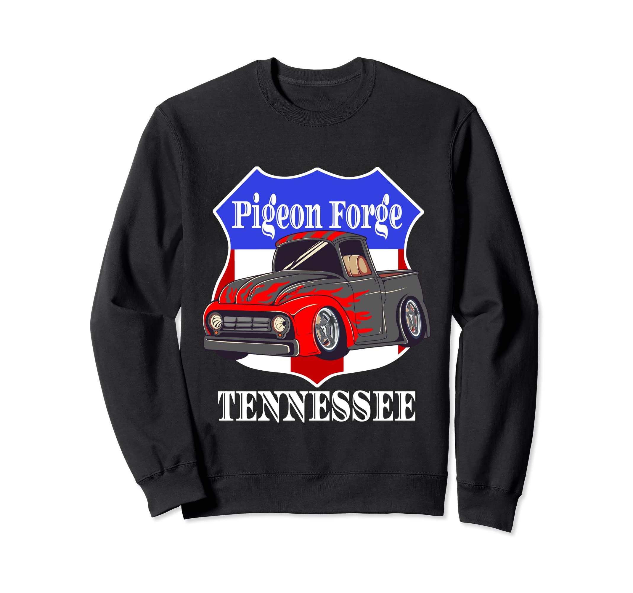 Pigeon Forge Tennessee Hot Rod Sweatshirt - Fun Novelty Design Men Women - T-Shirt, Sweatshirt, Hoodie