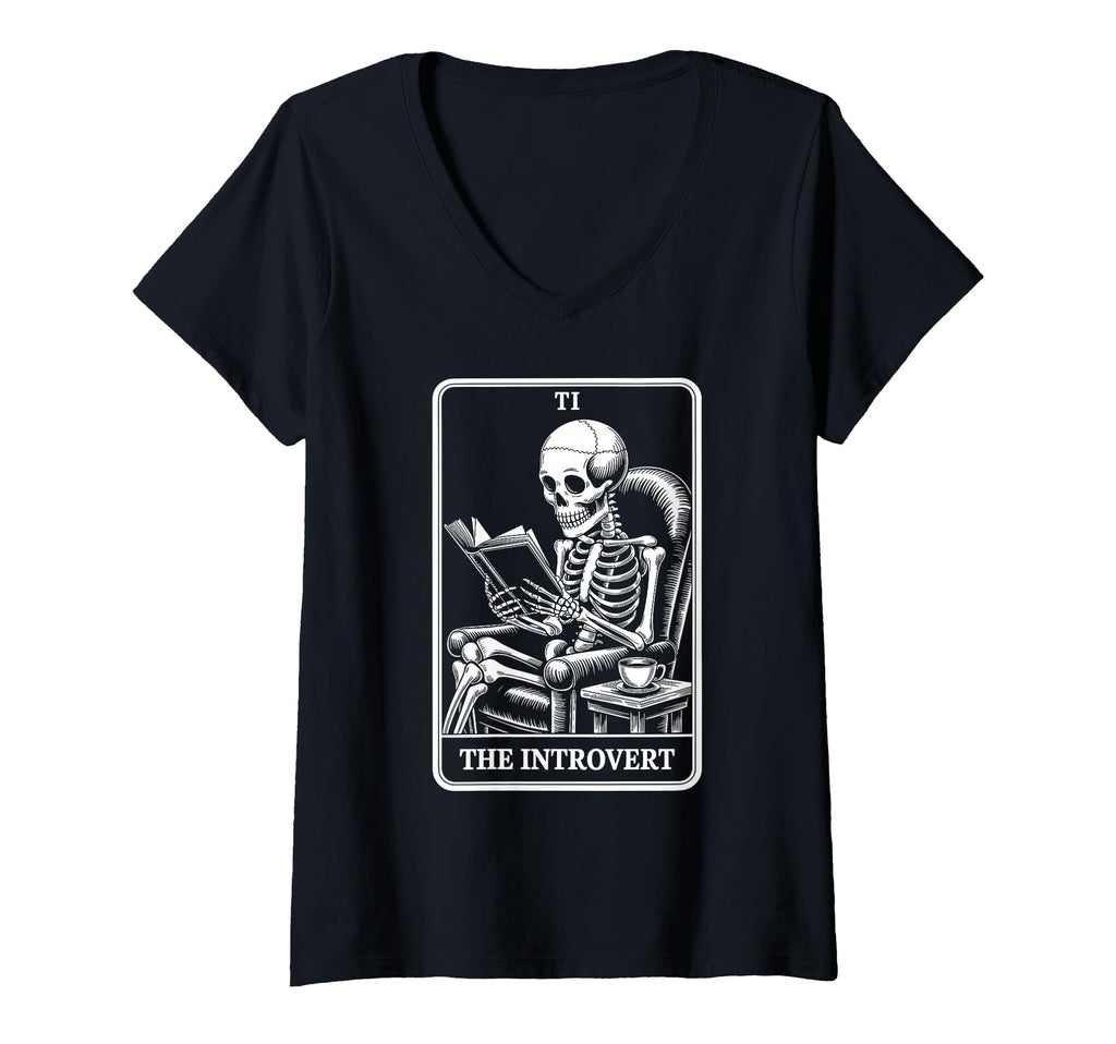 Womens Introvert Tarot Indoorsy T-Shirt - Aesthetic Graphic for Adults - T-Shirt, Sweatshirt, Hoodie