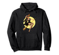 Pinup Witch Witches Broom Halloween Pin Up Hoodie - Unique Graphic Unisex - T-Shirt, Sweatshirt, Hoodie