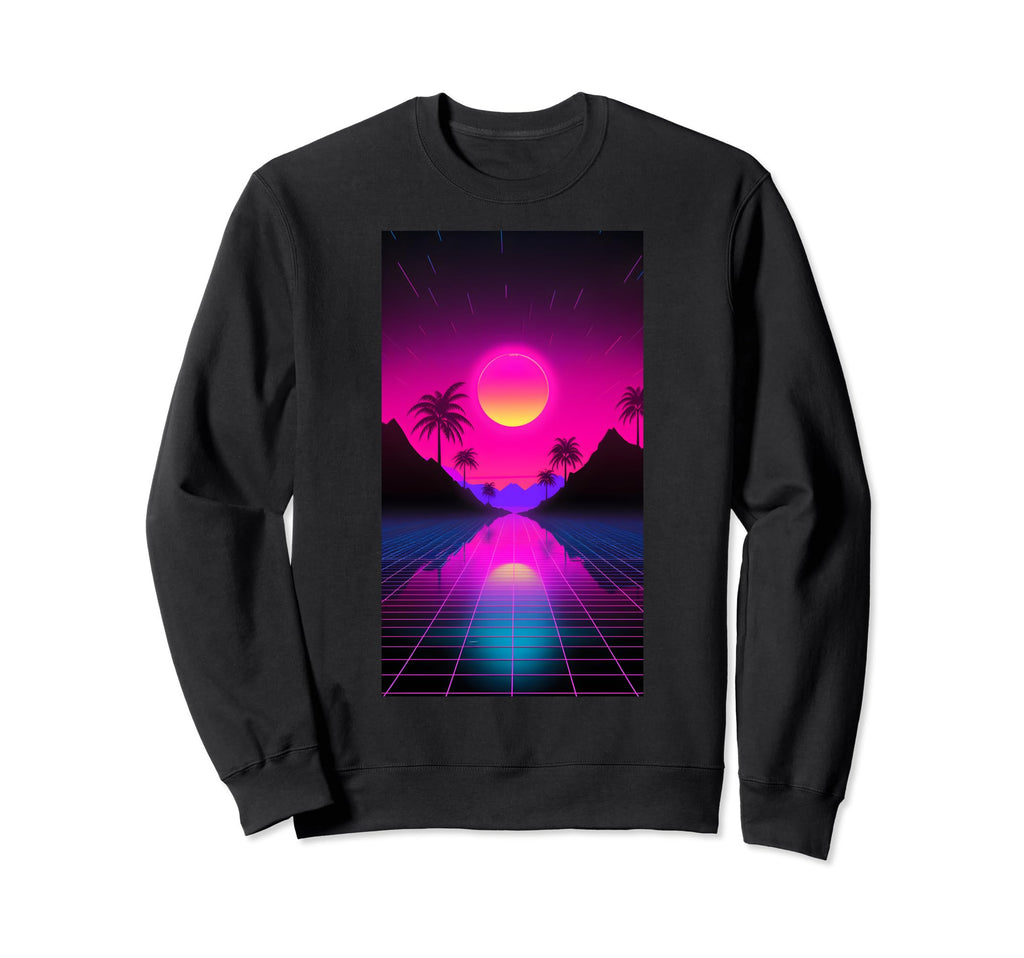 Retrowave 80S Synthwave Vaporwave Sweatshirt - Streetwear Style Men Women - T-Shirt, Sweatshirt, Hoodie