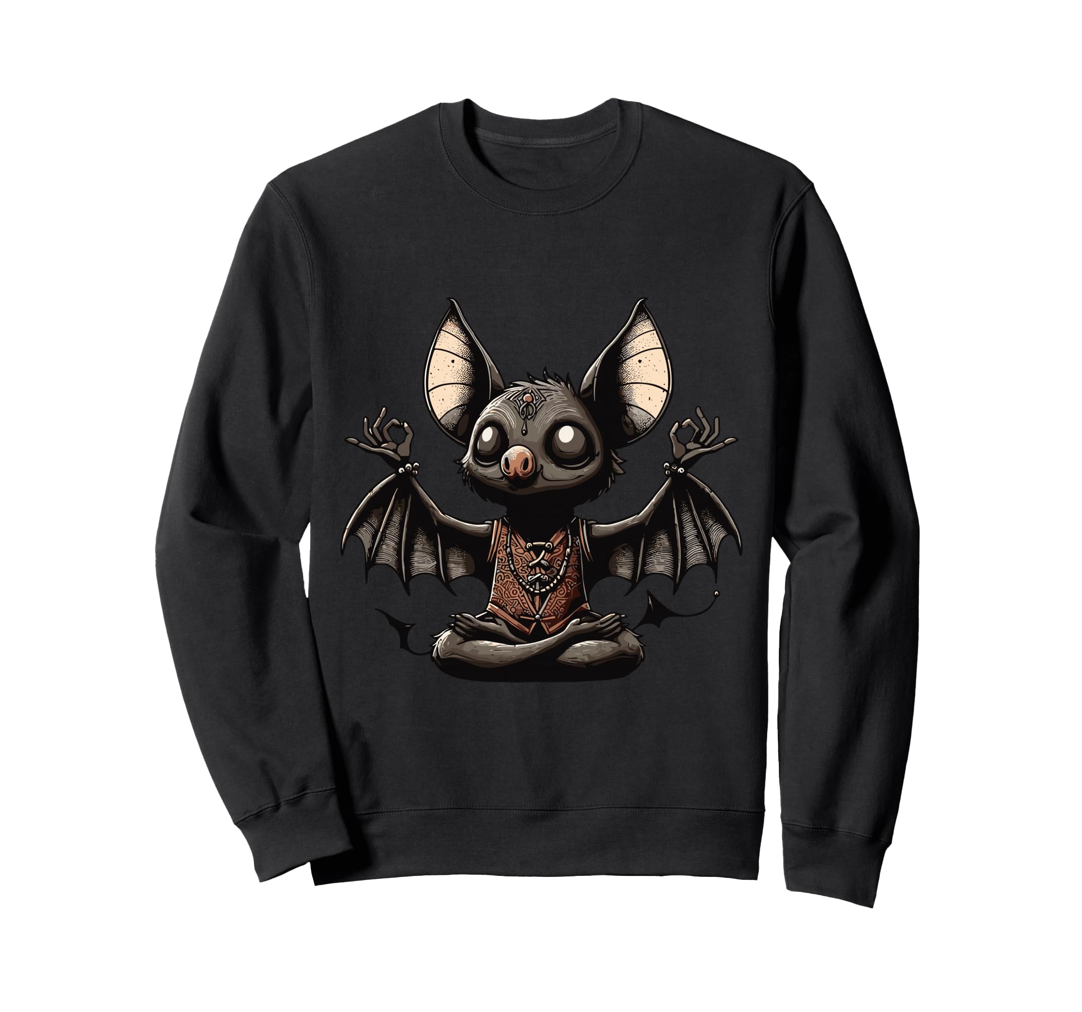 Meditation Bat Yoga Pose Relaxing Sweatshirt - Novelty Apparel Men Women - T-Shirt, Sweatshirt, Hoodie