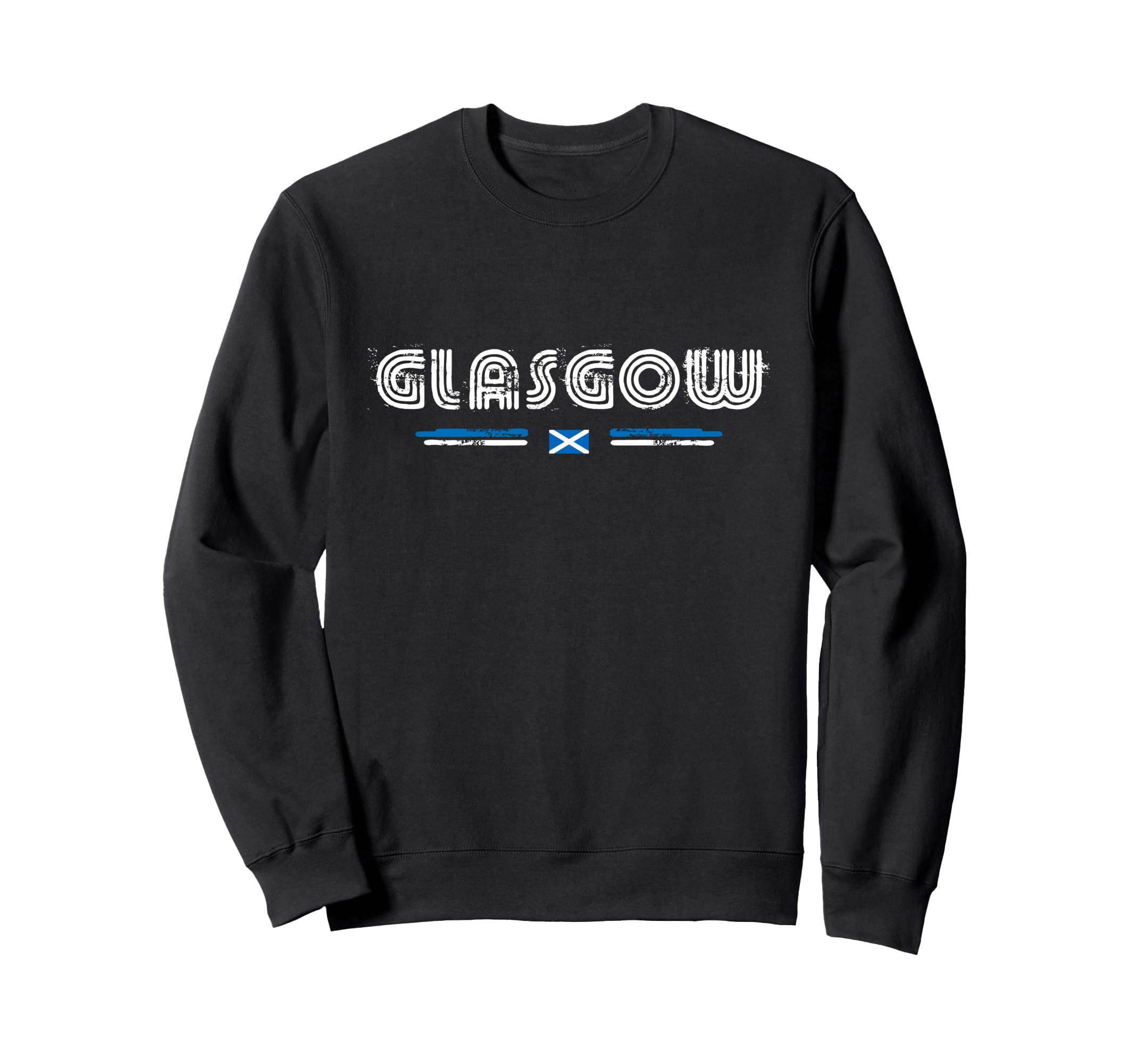Glasgow Scotland 70S 80S Type Sweatshirt - Fun Novelty Design Unisex - T-Shirt, Sweatshirt, Hoodie