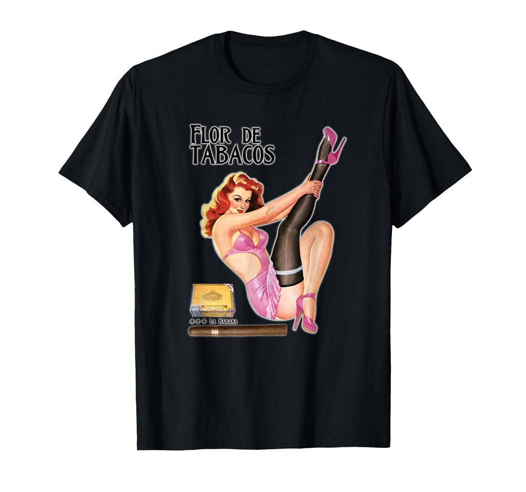 Flor De Tabacos Cigar T-Shirt - Fun Novelty Design for Adults - T-Shirt, Sweatshirt, Hoodie