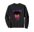 Synthwave Vaporwave Triangle Palm Sweatshirt - Graphic Print for Adults - T-Shirt, Sweatshirt, Hoodie