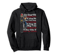 Christian Motorcycle Biker God Grant Me Hoodie - Unique Graphic Men Women - T-Shirt, Sweatshirt, Hoodie