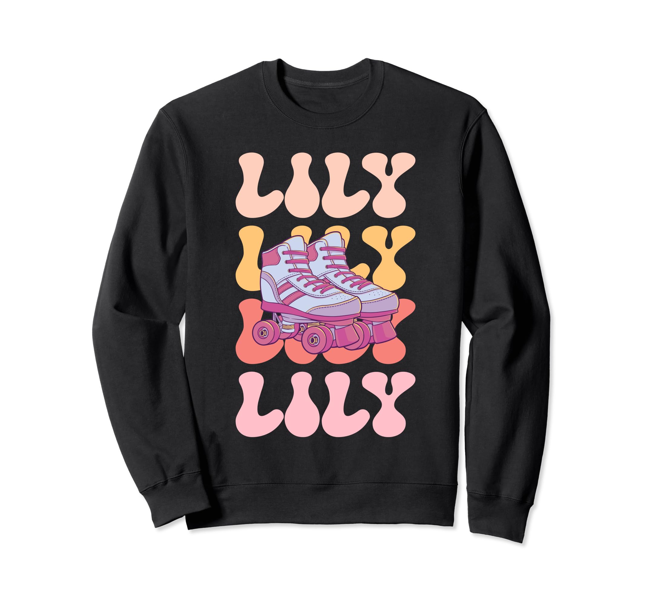 Lily Name Roller Skating Hobby Sweatshirt - Unique Graphic Unisex - T-Shirt, Sweatshirt, Hoodie