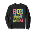 80S Mom Roller Skate Vibes Colorful Sweatshirt - Novelty Apparel Men Women - T-Shirt, Sweatshirt, Hoodie