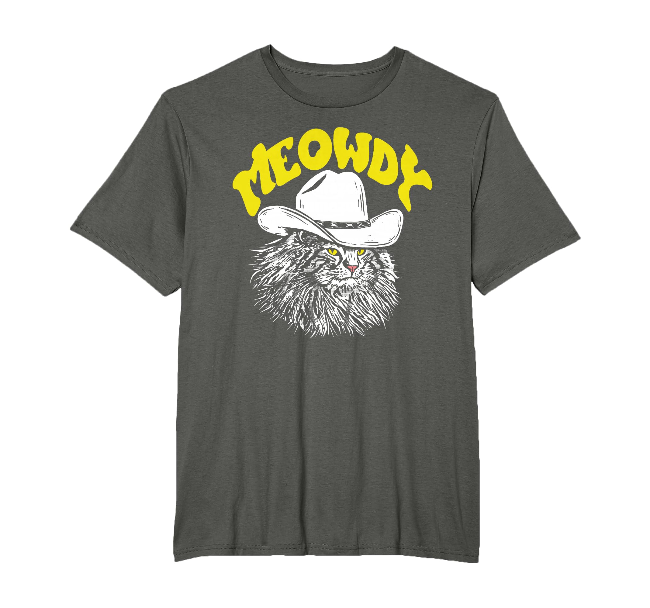 Meowdy Funny Country Music Cat T-Shirt - Casual Everyday Wear for Adults - T-Shirt, Sweatshirt, Hoodie