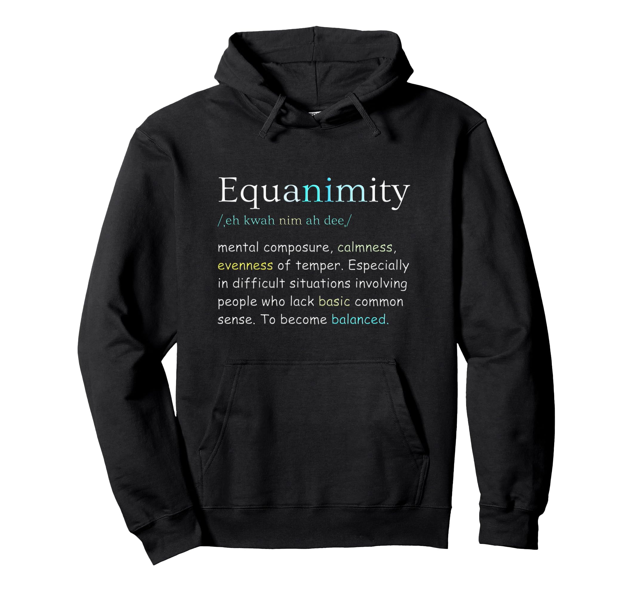Self Care Self Love Equanimity Hoodie - Novelty Apparel Men Women - T-Shirt, Sweatshirt, Hoodie