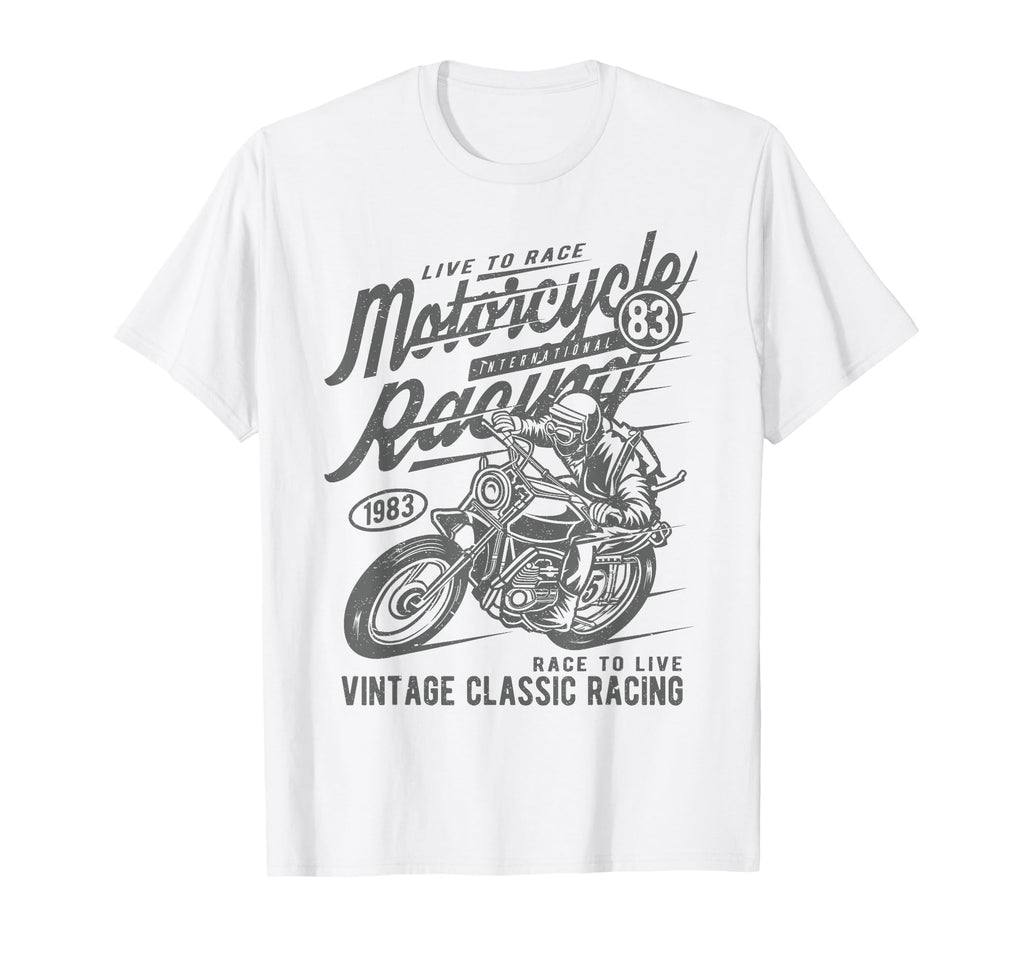 Motorcycle Racing Distressed T-Shirt - Aesthetic Graphic for Adults - T-Shirt, Sweatshirt, Hoodie