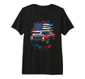 American Flag Patriotic Muscle Car 1969 T-Shirt - Minimalist Print Unisex - T-Shirt, Sweatshirt, Hoodie