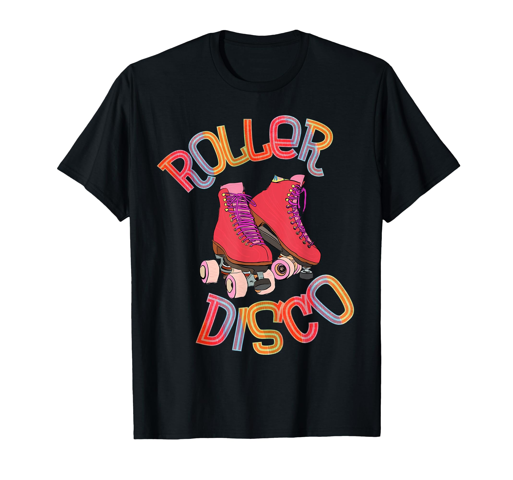 Roller Disco 70S And 80S Party Skater T-Shirt - Minimalist Print for Adults - T-Shirt, Sweatshirt, Hoodie