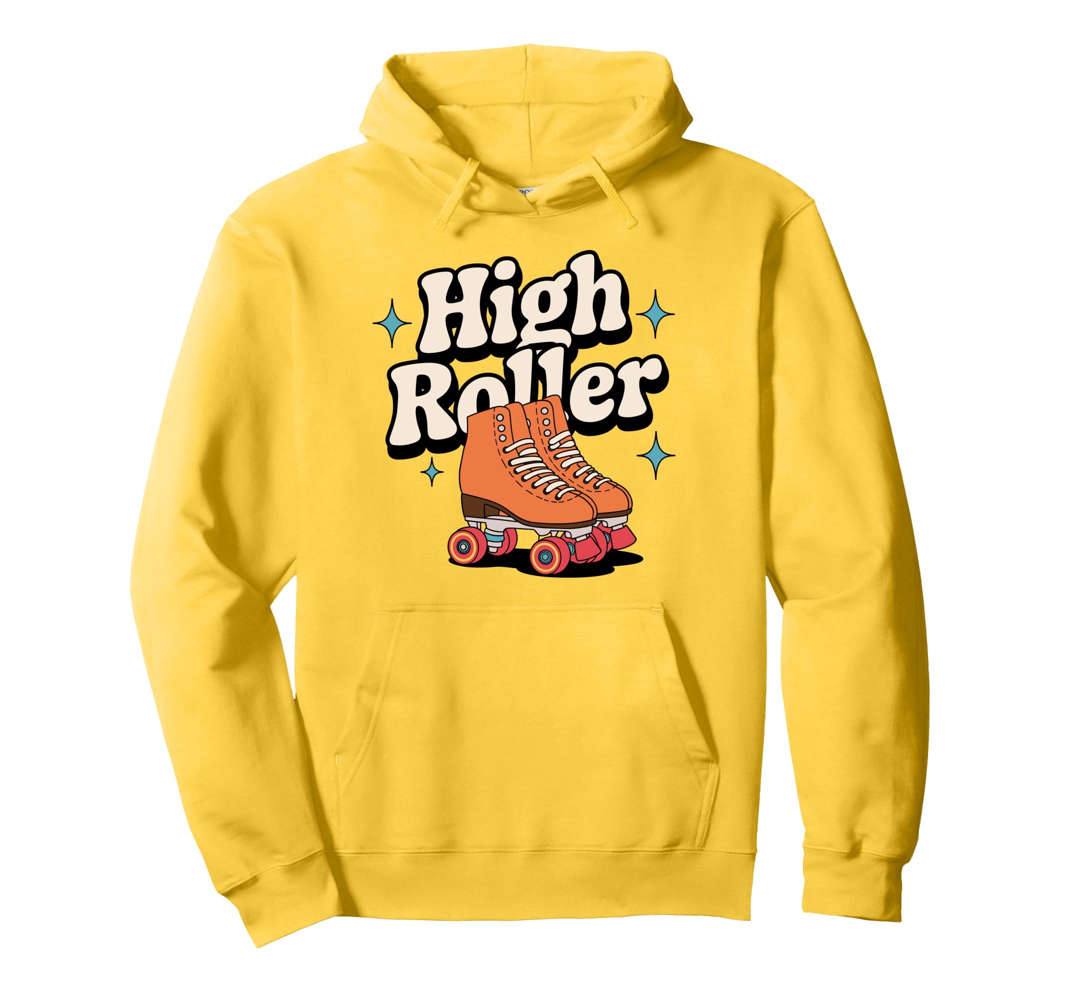 High Roller Roller Skating Roller Derby Hoodie - Unique Graphic Men Women - T-Shirt, Sweatshirt, Hoodie