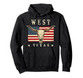 West Texas Western Patriotic Skull Hoodie - Custom Art Print Unisex - T-Shirt, Sweatshirt, Hoodie