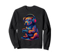Pit Bull Gamer Gaming Dog Sweatshirt - Casual Everyday Wear for Adults - T-Shirt, Sweatshirt, Hoodie
