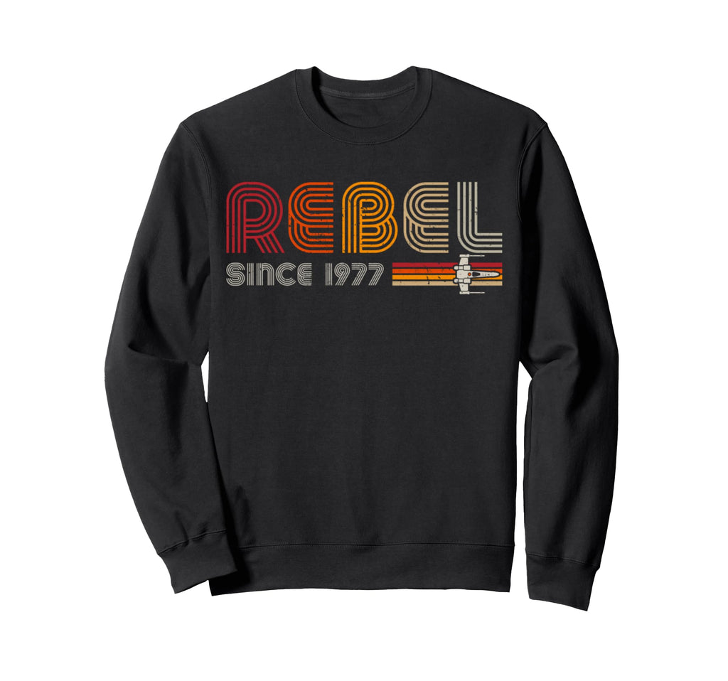 Rebel Since 1977 Space Sweatshirt - Fun Novelty Design for Adults - T-Shirt, Sweatshirt, Hoodie