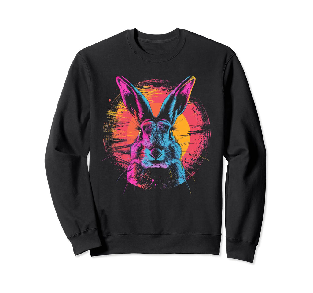 Rabbit Bunny Vaporwave Aesthetic Sweatshirt - Minimalist Print for Adults - T-Shirt, Sweatshirt, Hoodie