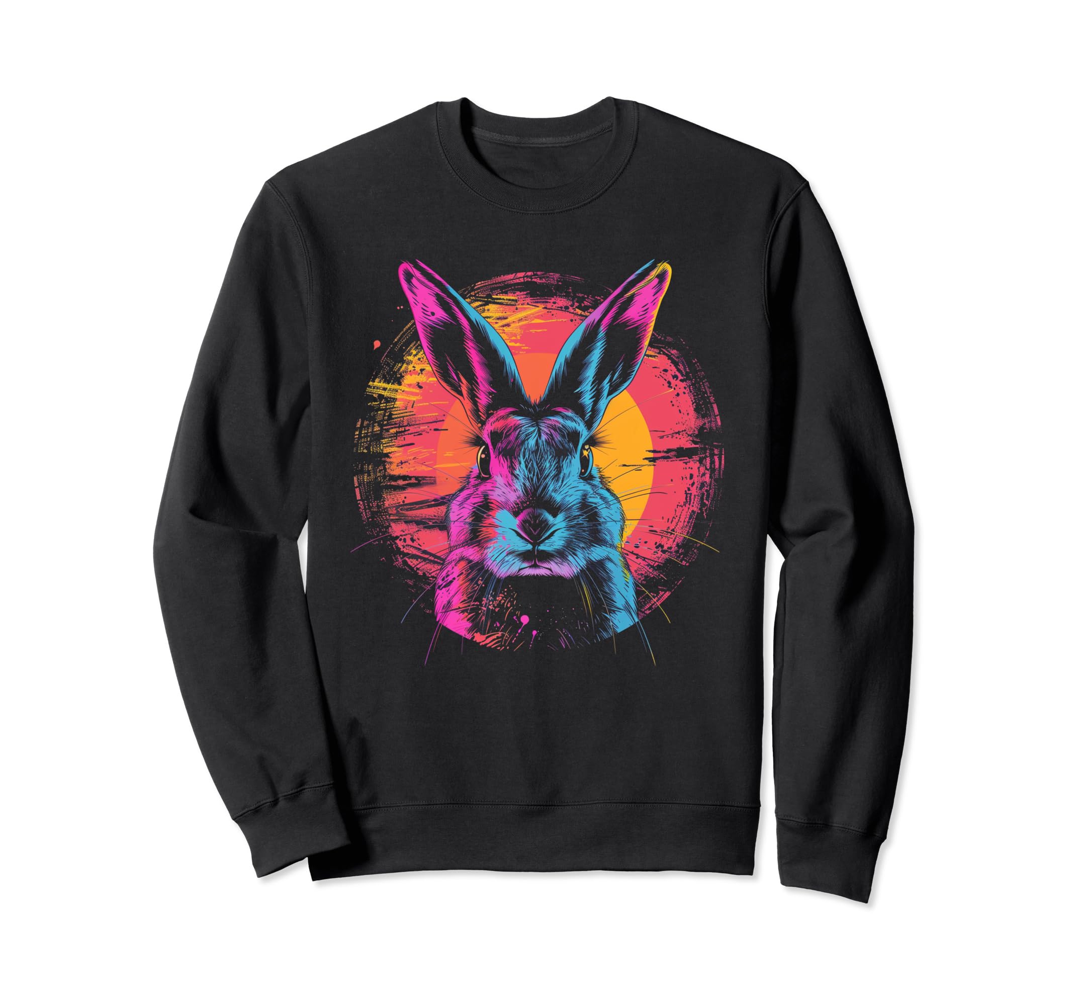 Rabbit Bunny Vaporwave Aesthetic Sweatshirt - Minimalist Print for Adults - T-Shirt, Sweatshirt, Hoodie