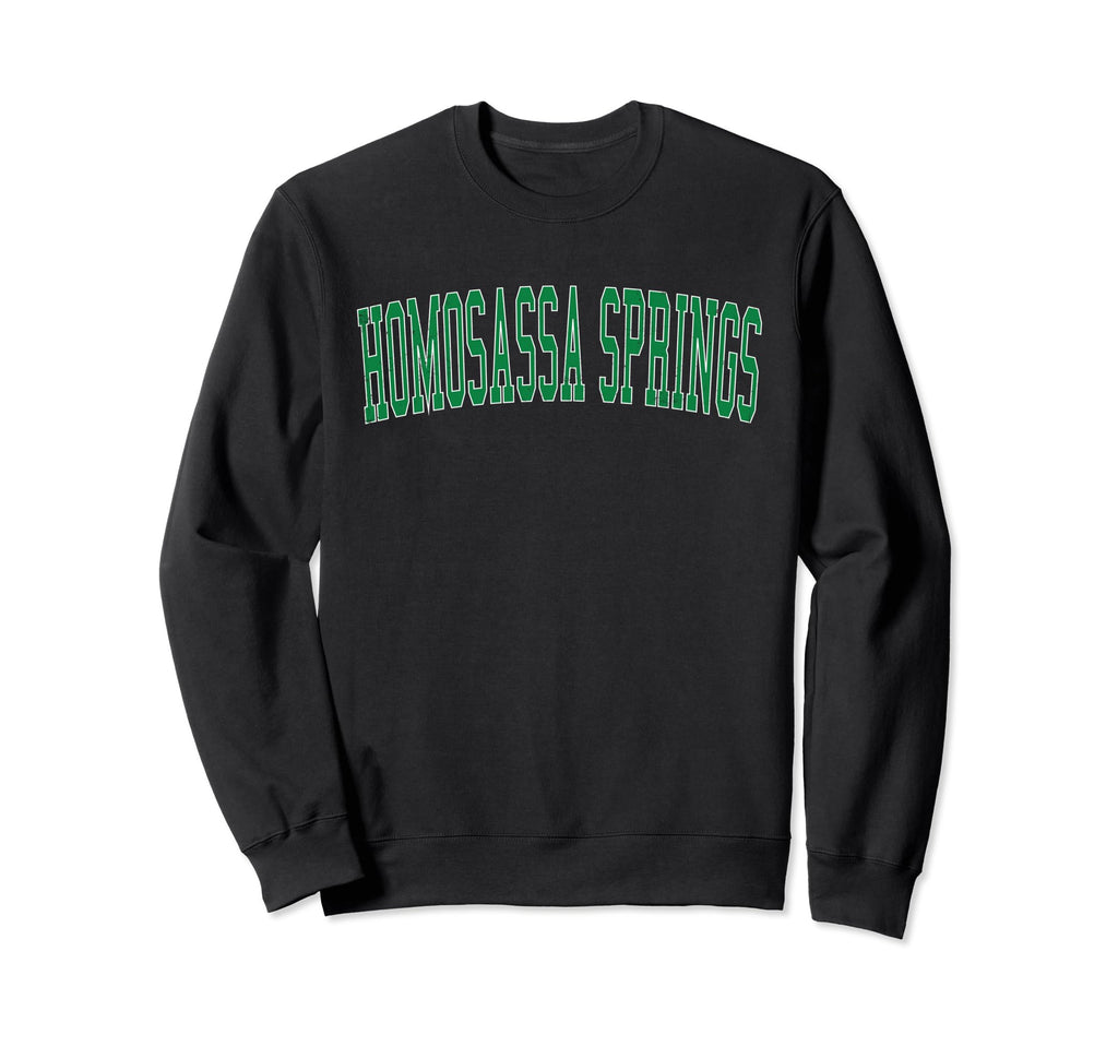 Homosassa Springs Fl Distressed Green Sweatshirt - Custom Art Print Unisex - T-Shirt, Sweatshirt, Hoodie