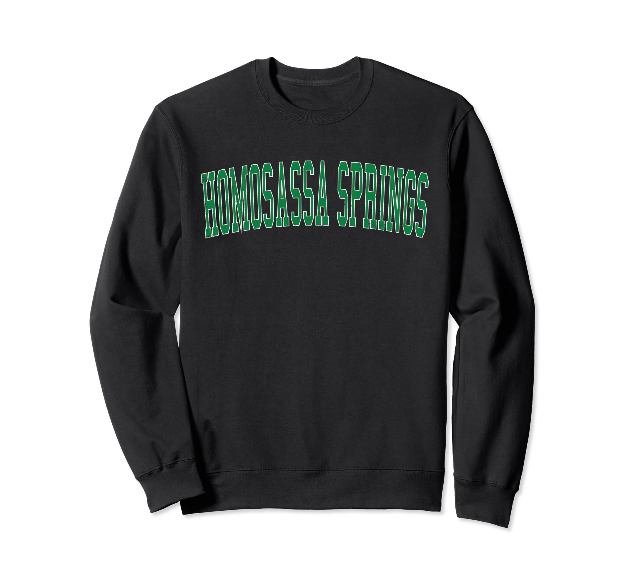 Homosassa Springs Fl Distressed Green Sweatshirt - Custom Art Print Unisex - T-Shirt, Sweatshirt, Hoodie