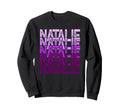 Purple Natalie Name Sweatshirt - Aesthetic Graphic for Adults - T-Shirt, Sweatshirt, Hoodie