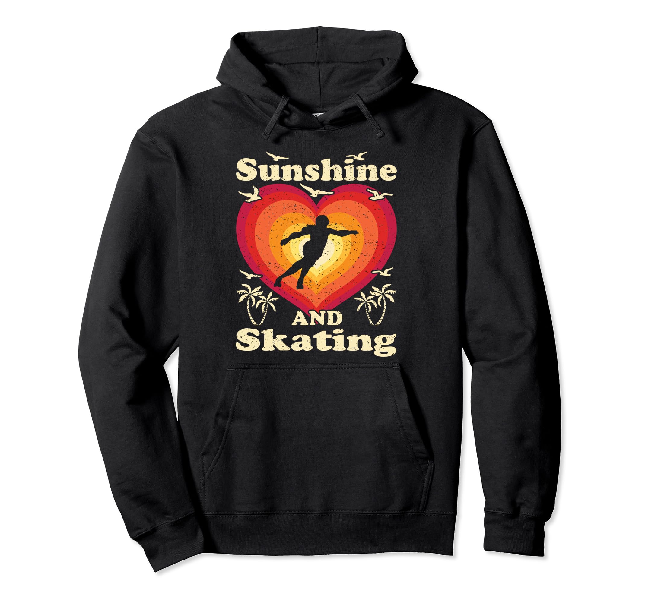 Sunshine And Roller Skating Designs T-Shirt - Novelty Apparel Men Women - T-Shirt, Sweatshirt, Hoodie