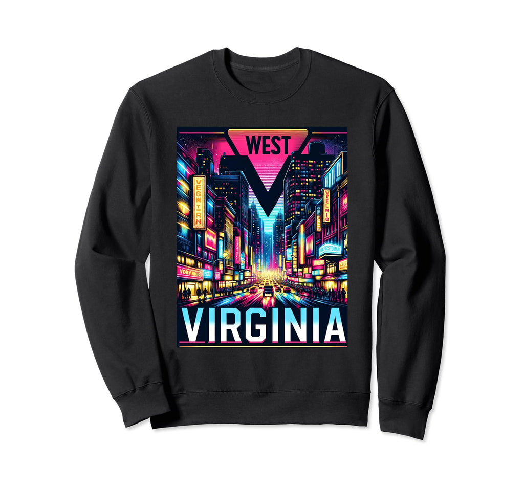 State West Virginia Wv Trip 80S 90S Sweatshirt - Streetwear Style Unisex - T-Shirt, Sweatshirt, Hoodie