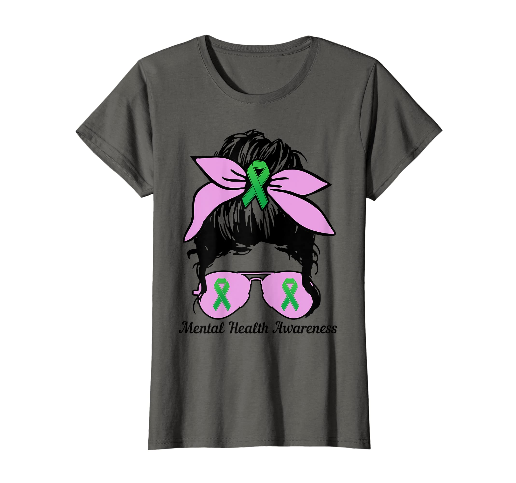 Womens Mental Health Matters Green T-Shirt - Aesthetic Graphic for Adults - T-Shirt, Sweatshirt, Hoodie