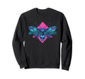 Synthwave Antisocial Butterfly Sweatshirt - Minimalist Print for Adults - T-Shirt, Sweatshirt, Hoodie