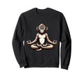 Meditation Monkey Yoga Pose Relaxing Sweatshirt - Custom Art Print Unisex - T-Shirt, Sweatshirt, Hoodie