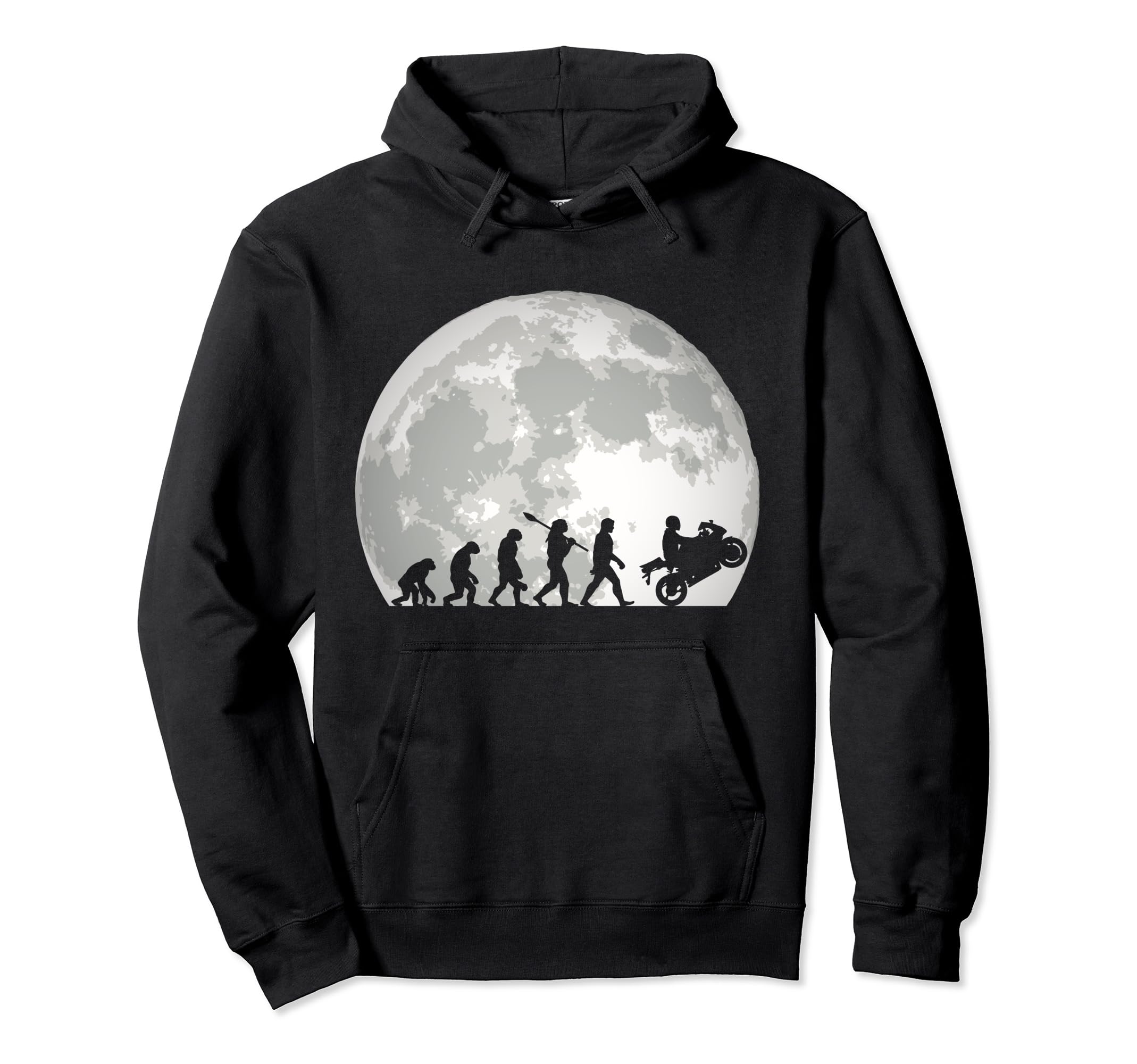 Motorcycle Evolution Superbike Biker Hoodie - Fun Novelty Design Unisex - T-Shirt, Sweatshirt, Hoodie