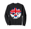 Korean British Flag Roots South Korea Sweatshirt - Graphic Print Unisex - T-Shirt, Sweatshirt, Hoodie