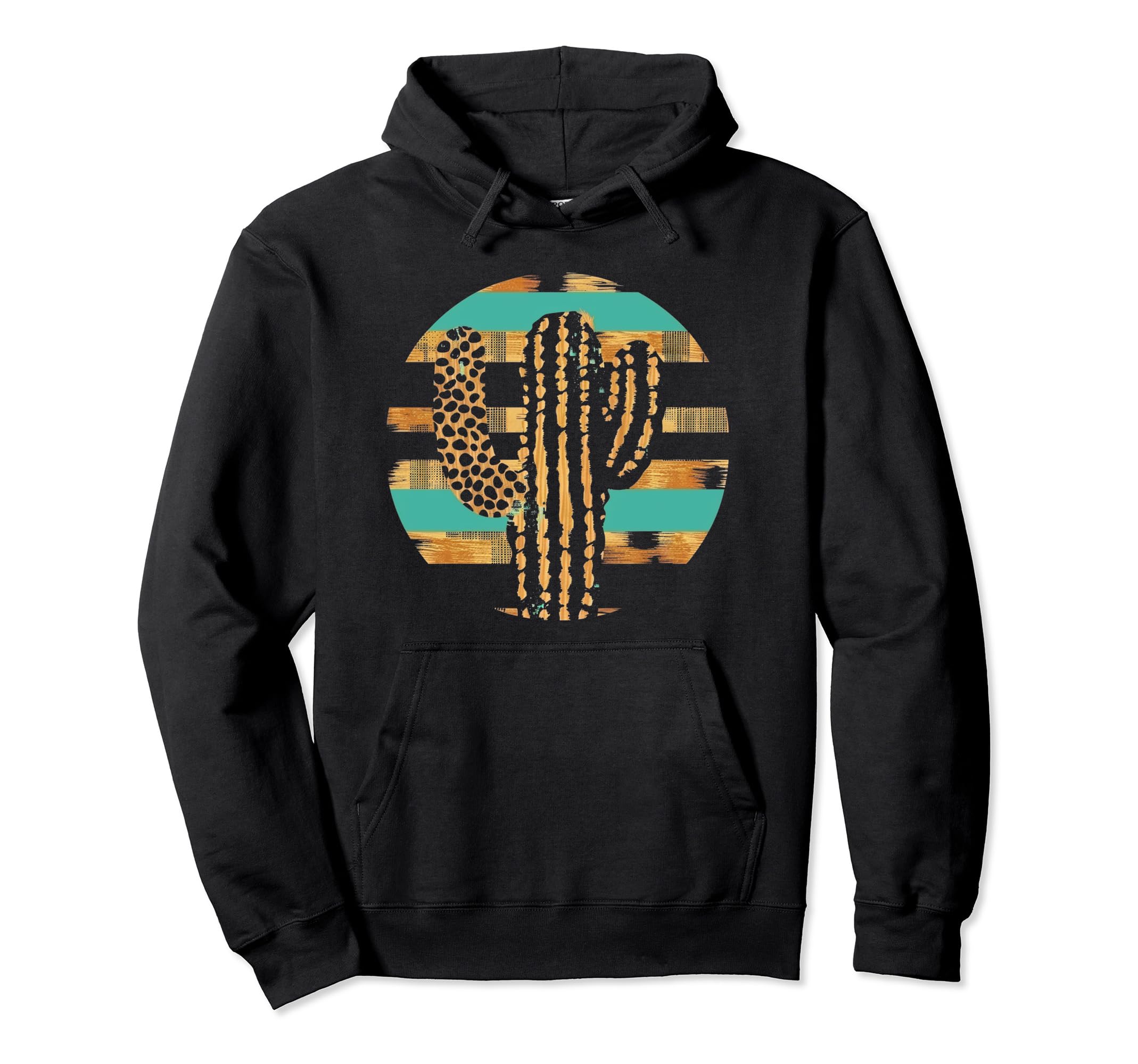Aesthetics Fan Western Cactus Cow Hoodie - Aesthetic Graphic for Adults - T-Shirt, Sweatshirt, Hoodie