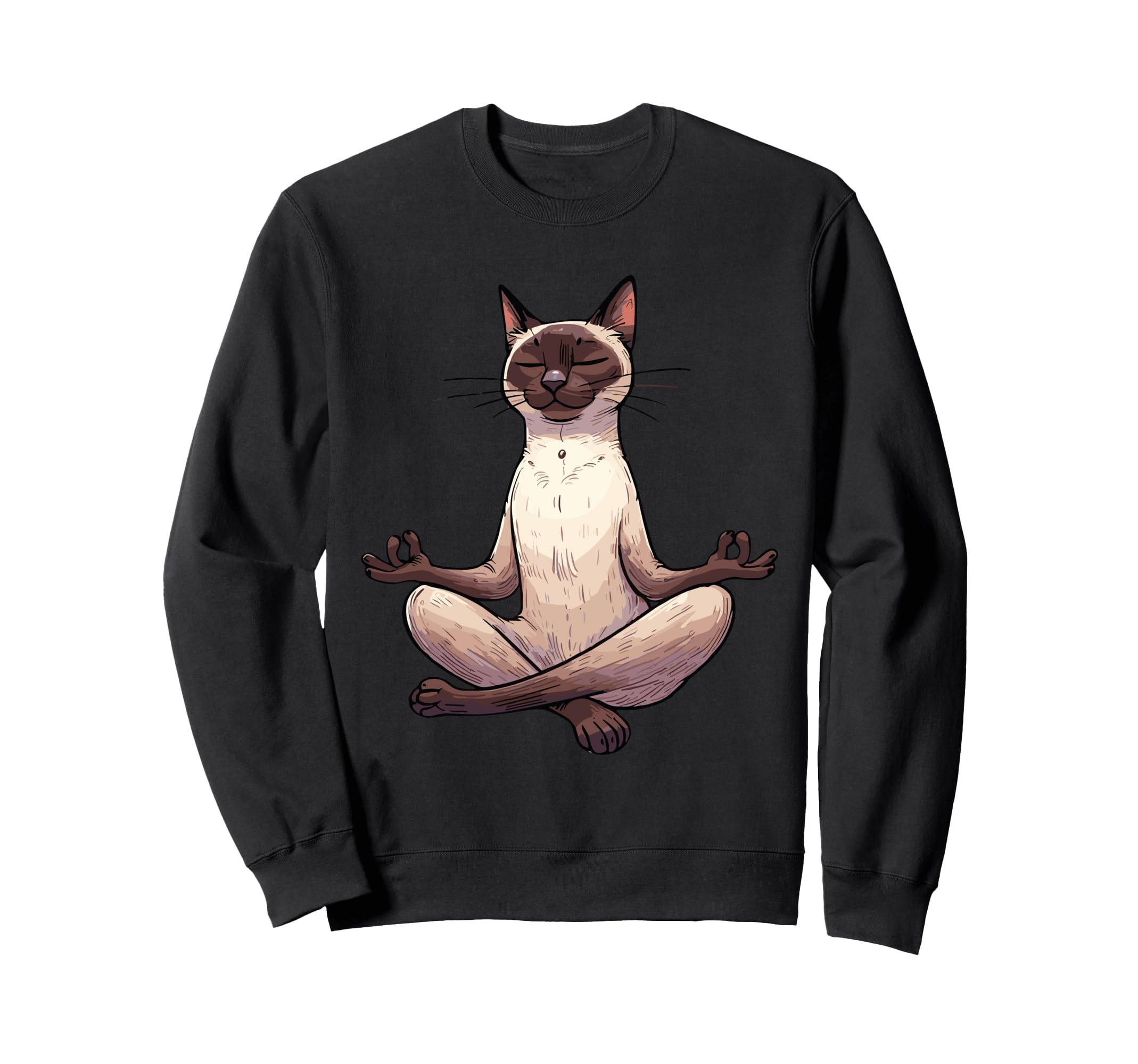 Meditation Siamese Yoga Pose Sweatshirt - Trendy Graphic Men Women - T-Shirt, Sweatshirt, Hoodie