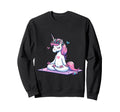 Meditation Unicorn Yoga Pose Relaxing Sweatshirt - Novelty Apparel Unisex - T-Shirt, Sweatshirt, Hoodie