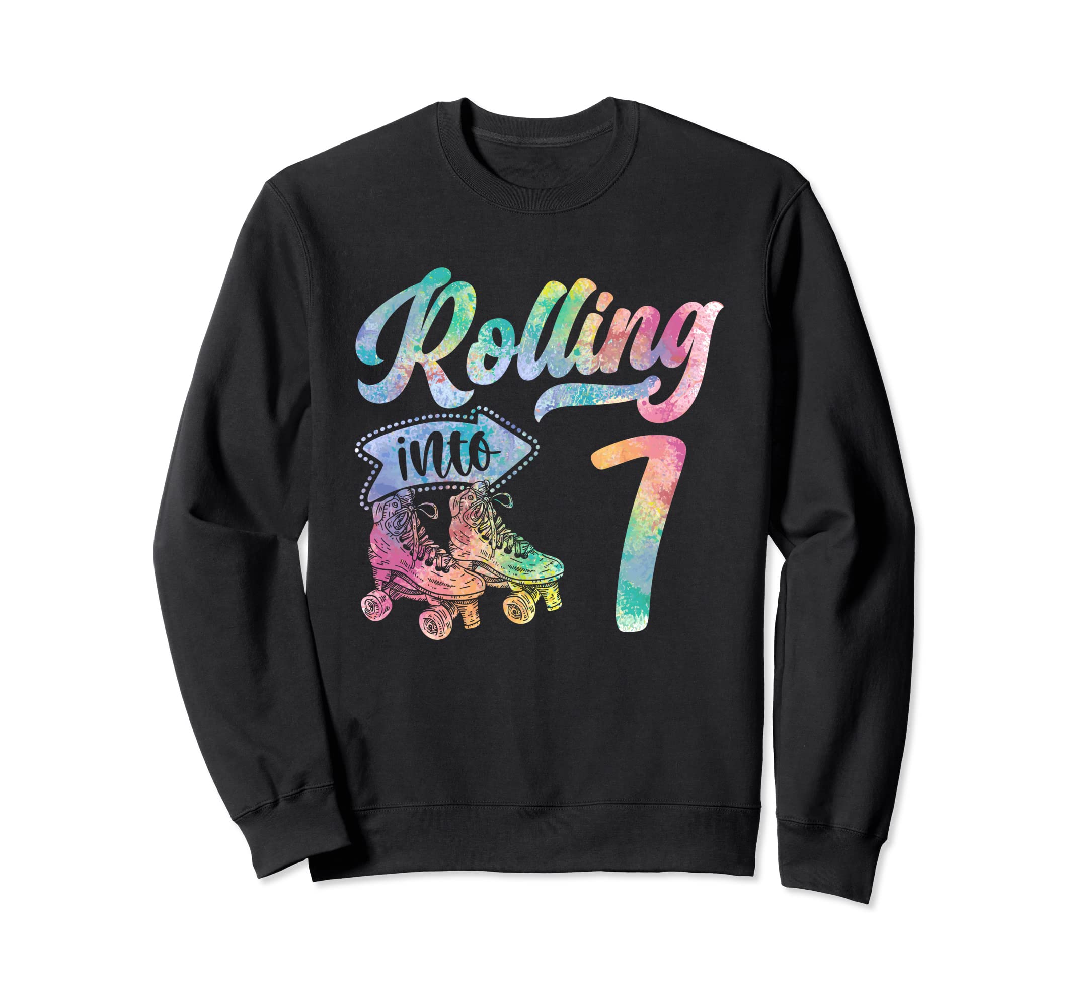 Roller Skates Birthday Gift 7 Year Old T-Shirt - Minimalist Print Men Women - T-Shirt, Sweatshirt, Hoodie