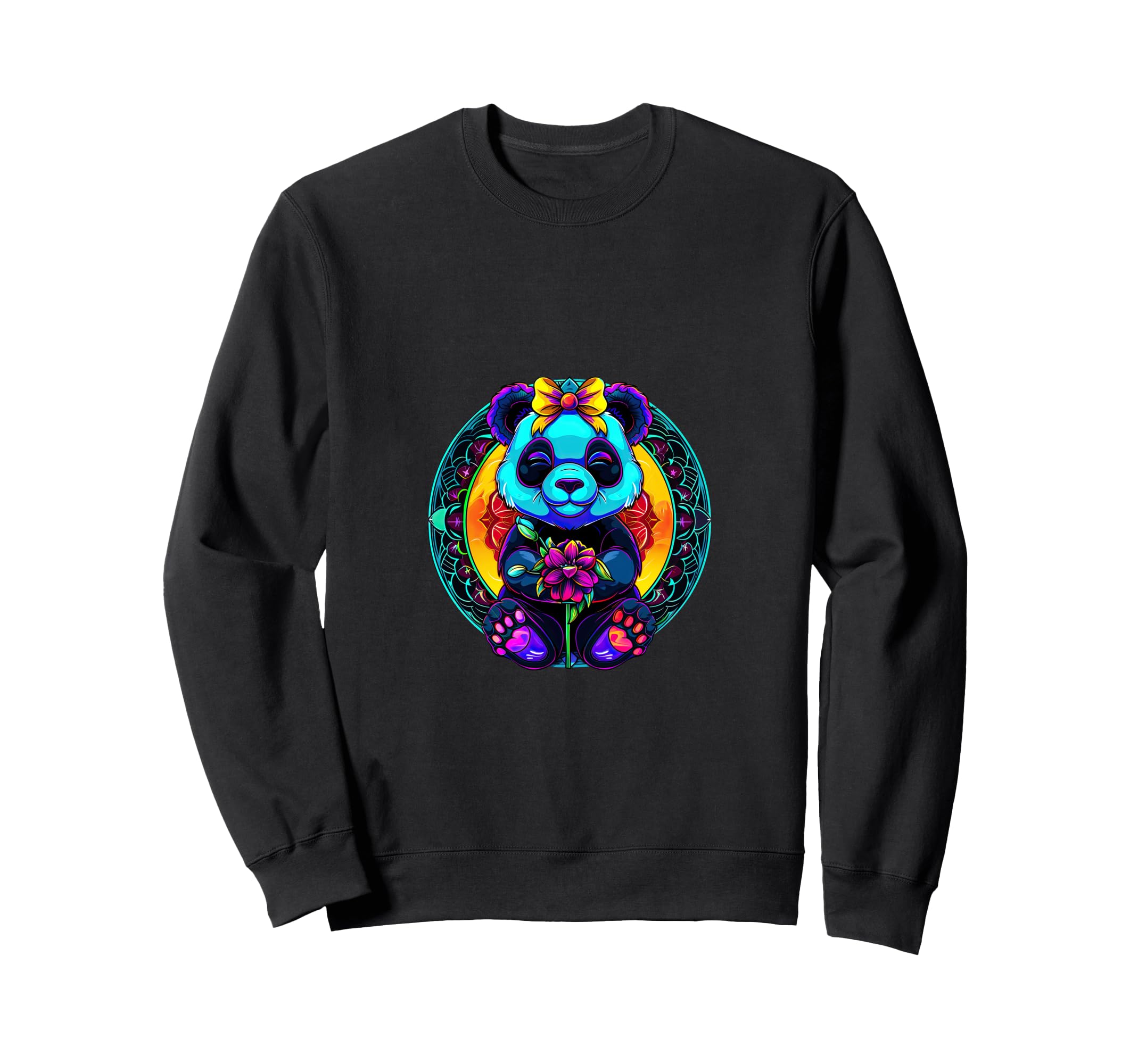 Streetwear Synthwave 80S 90S Panda Sweatshirt - Aesthetic Graphic Unisex - T-Shirt, Sweatshirt, Hoodie