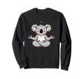 Meditation Koala Yoga Pose Sweatshirt - Minimalist Print Men Women - T-Shirt, Sweatshirt, Hoodie
