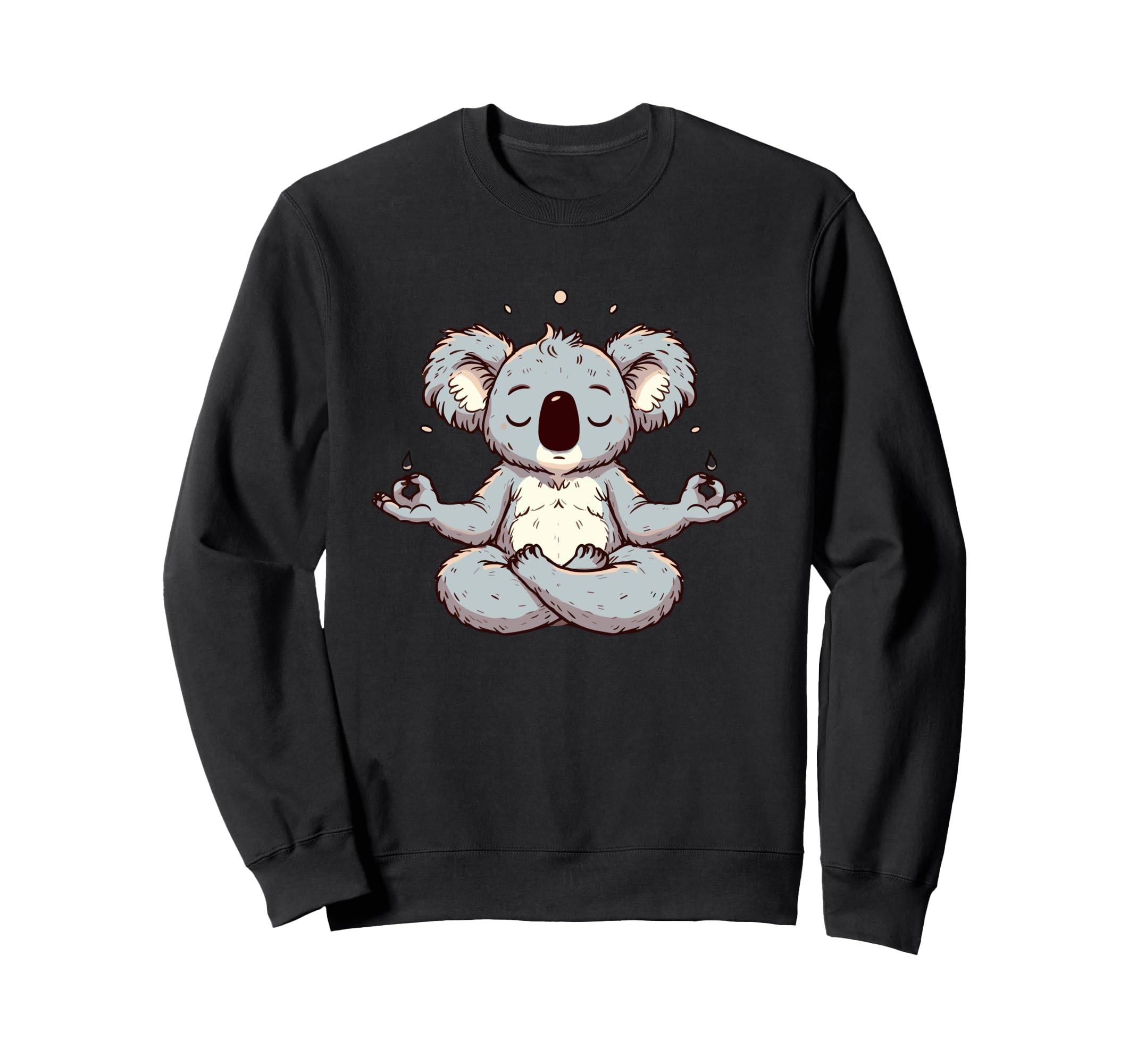 Meditation Koala Yoga Pose Sweatshirt - Minimalist Print Men Women - T-Shirt, Sweatshirt, Hoodie