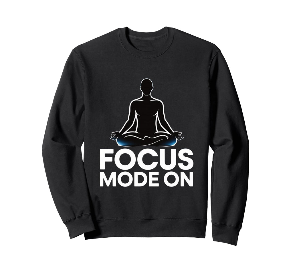Focus Mode Meditation Silhouette Sweatshirt - Novelty Apparel for Adults - T-Shirt, Sweatshirt, Hoodie