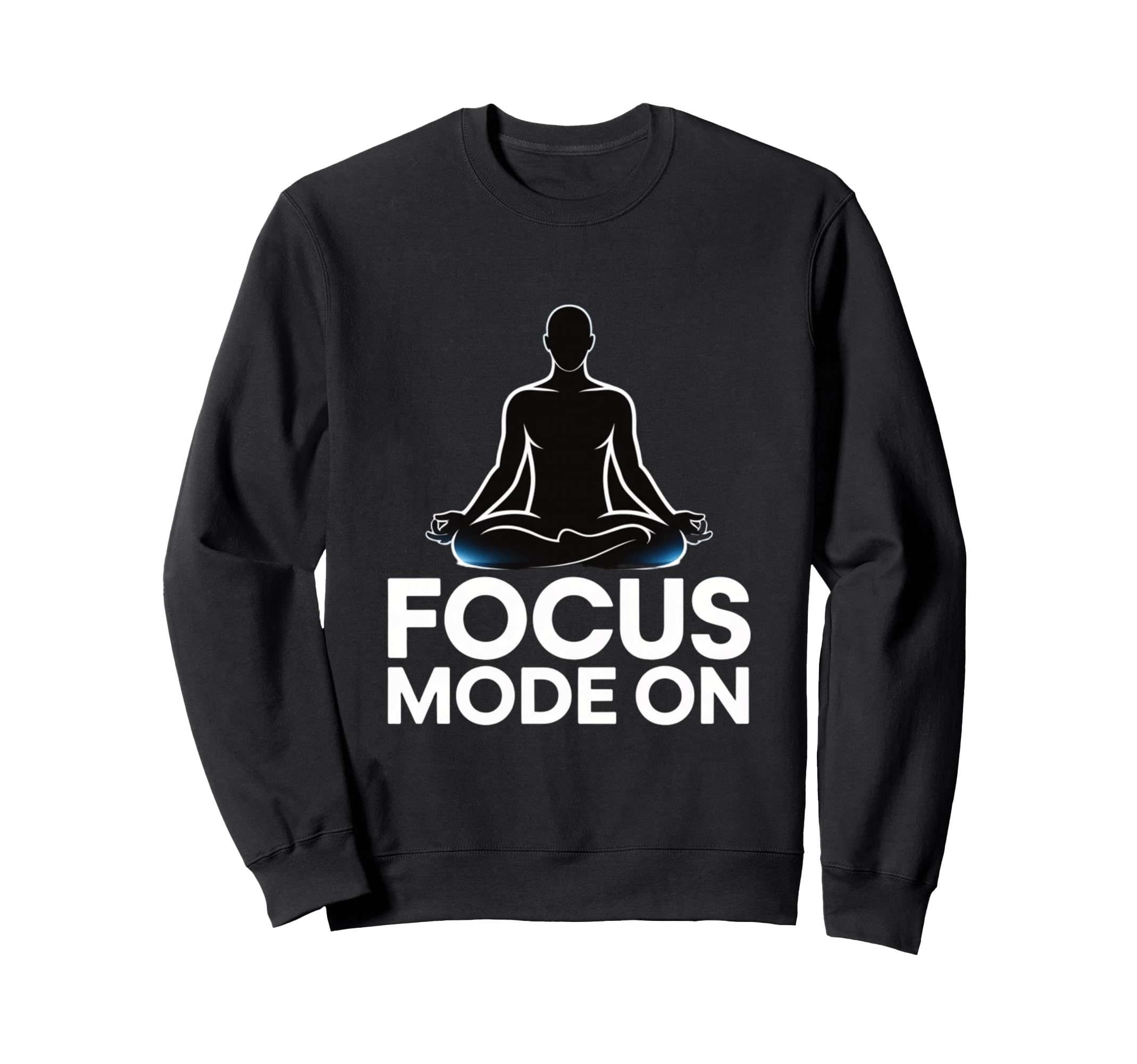 Focus Mode Meditation Silhouette Sweatshirt - Novelty Apparel for Adults - T-Shirt, Sweatshirt, Hoodie