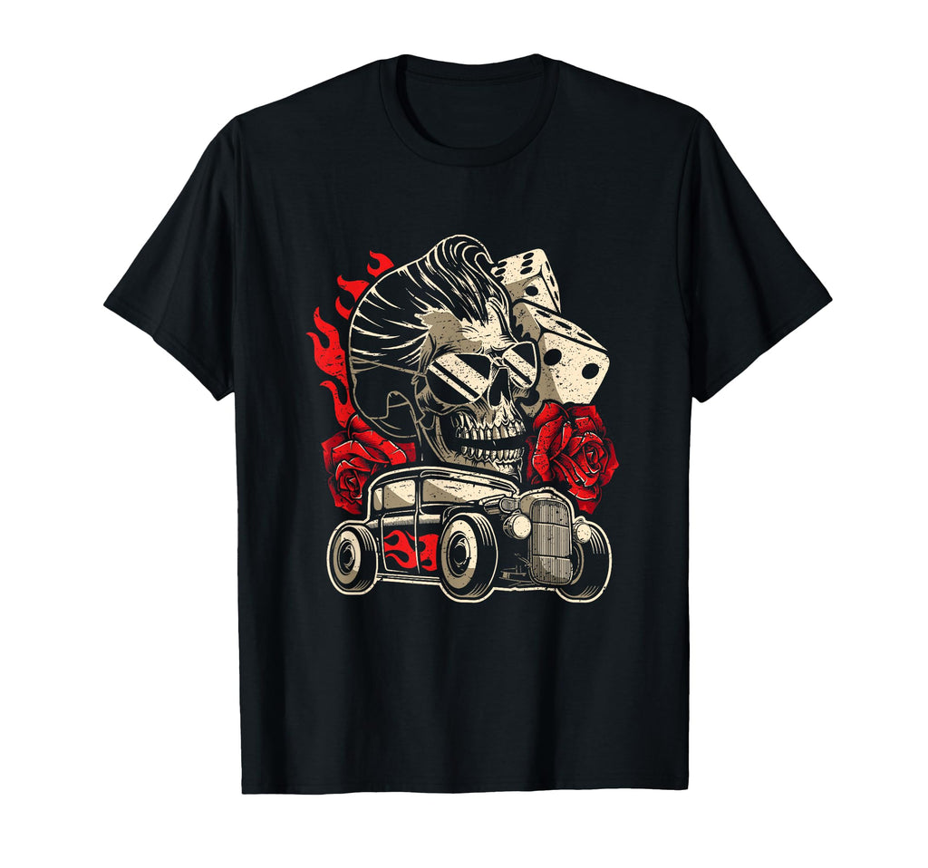 Rockabilly Hot Rod Old School Car T-Shirt - Streetwear Style for Adults - T-Shirt, Sweatshirt, Hoodie