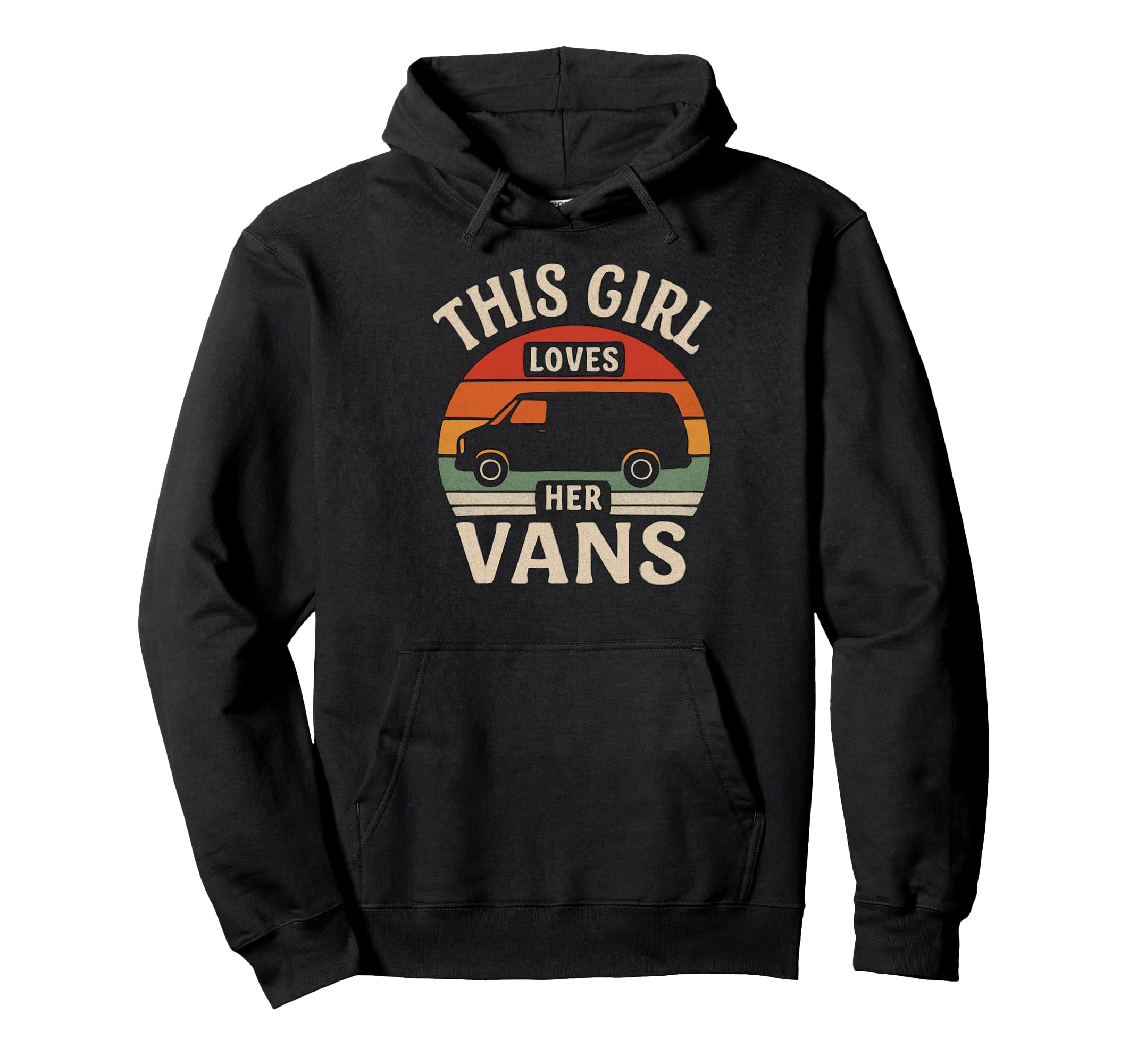 This Loves Her Vans Illustration Hoodie - Minimalist Print for Adults - T-Shirt, Sweatshirt, Hoodie