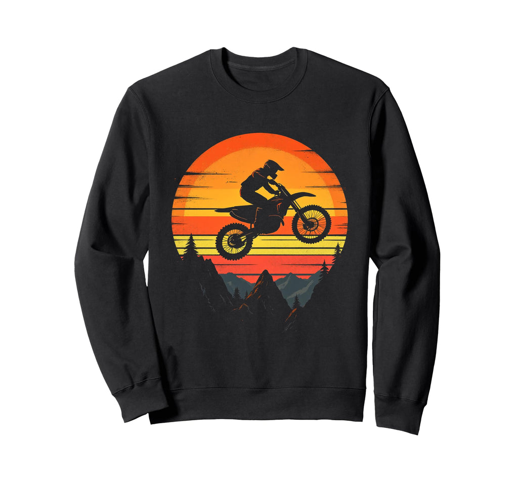 Motorcycle Sunset Sweatshirt - Custom Art Print Men Women - T-Shirt, Sweatshirt, Hoodie